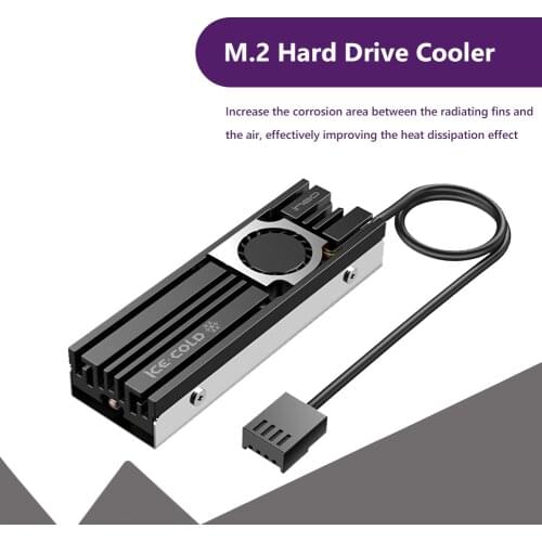 Ineo M.2 SSD Heatsink Cooler M.2 NVME 2280 HDD Solid State Hard Disk Radiator Aluminum Double-sided Cooling Pad Ventilador NEW