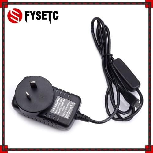 Raspberry Pi 3 B+ Power Supply 5V 3A Switch Button Micro USB Power Charger Adapter Plug AU for Raspberry Pi 3 Model B