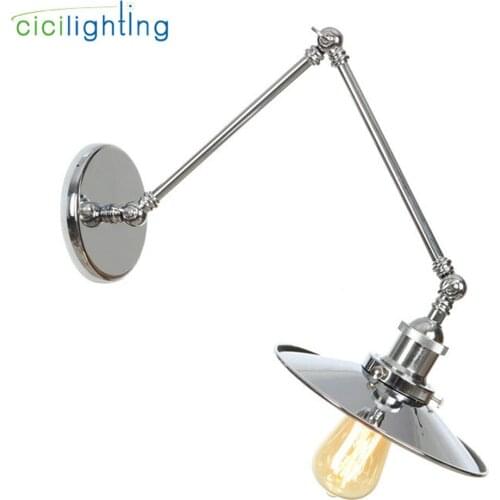 Adjustable Long Swing Arm Wall Light Fixture Edison Retro Vintage Wall Lamp Loft Style Industrial Wall Sconce Appliques Lamp