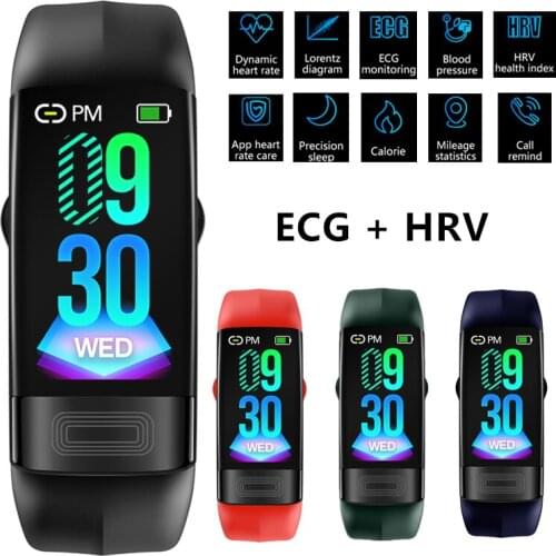 Smartband Blood Pressure Smart Band Heart Rate Monitor PPG ECG Smart Bracelet Activity Fitness Tracker Electronics Wristband