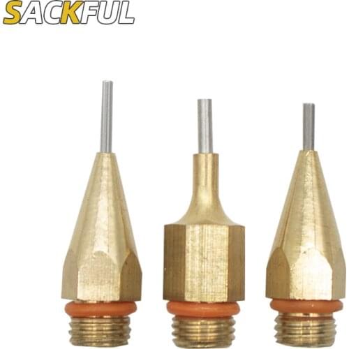 Glue Gun Nozzle 1mm 1.3mm 1.5mm Small Apture Diameter Nozzle Hot Melt Glue Gun Replaceable Copper Nozzle