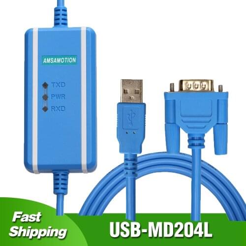 USB-MD204L Programming Cable for XINJE OP320-A MD204L MD306L MD308L Touch Screen Panel HMI Download Line