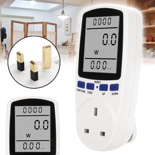 UK Plug-in Power Meters Consumption Meter Socket Watt Kwh Analyzer Intelligent Billing Device Electrical Measurement Meters