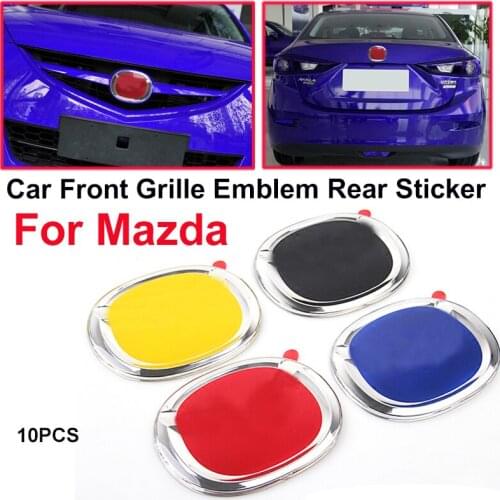 10pcs/set 140MM 104MM Auto Car Front Rear Emblem Decal Sticker Automobiles Refitting for CX-5 CX-7 CX-9 RX8 1 2 3 4 7 MPV MX5
