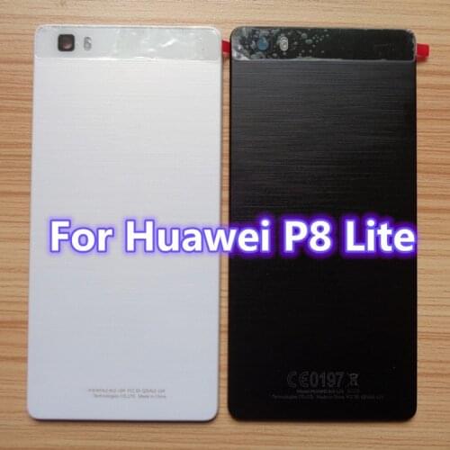 100% New Rear Back Battery Door Cover Housing case for HUAWEI Ascend P8 Lite ALE-L02 ALE-L04 ALE-L21 ALE-L23 5"