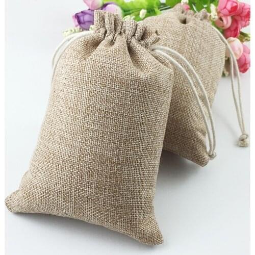 10x14cm 300pcs Gifts Bags With Drawstring Jewelry Gift Pouch Bags Jute Small Bags For Women 2016 Packaging Display Sack Bag