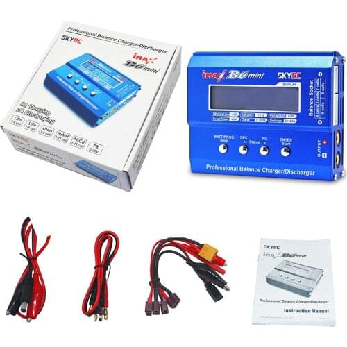2PCS SKYRC IMAX B6 mini 60W Balance Charger Discharger for RC Helicopter nimh nicd Aircraft Intelligent Battery Charger