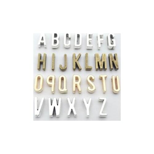 26pcs 26 English letters Vintage zinc alloy metal pendant charms for diy jewelry making