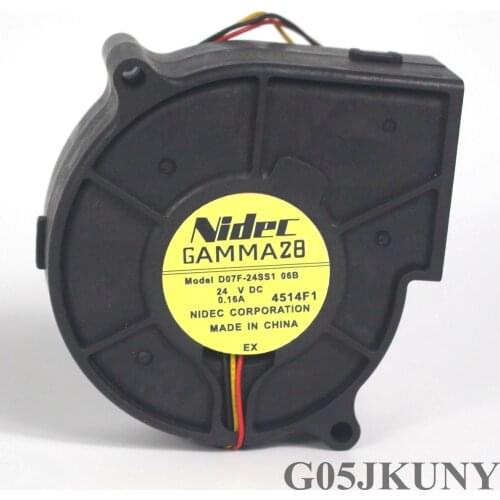 Nidec D07F-24SS1 06B DC 24V 0.16A 75x75x33mm 3-Wire Server Cooling Fan