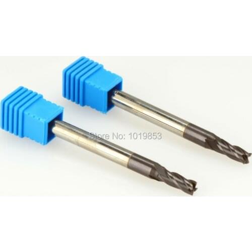 3pcs SLONS S200-5*6*75L HRC50 6mm shank diameter Solid carbide end mill milling cutter for steel or cast iron