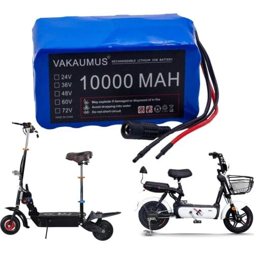 6S3P 24V 10AH Battery Pack 25.2V 10000MAH BMS Electric Bicycle Toy Car 18650 Lithium Ion Battery Pack + Charger Strong Power