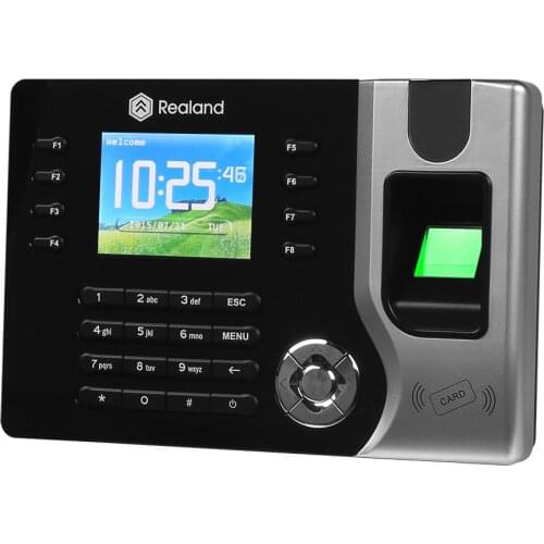 Biometric Fingerprint Time Clock Recorder Attendance EM4100 RFID125KHZ AC071 USB Office Time Recorder +10Rfid keyfob