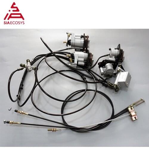 Dayang caliper 1 tow 4 disc brake assembly by foot with mechanical parking brake