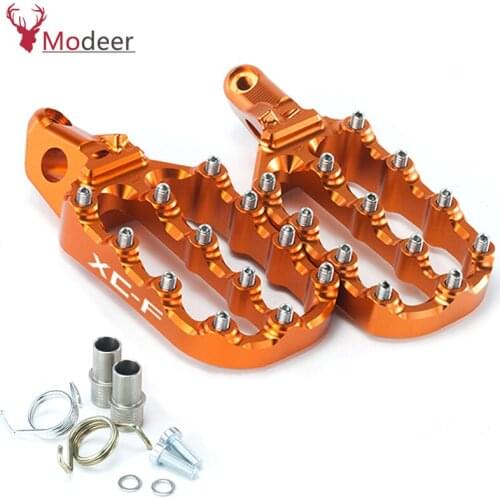 For KTM 250-450 XC-F XCF 250 350 450 2016-2020 Foot Pegs FootRest Footpegs Rests Pedals Accessories 250XC-F 350XC-F 450XC-F