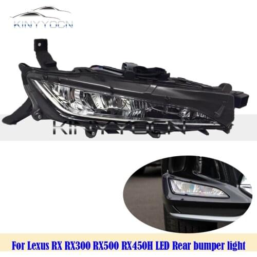 For Lexus RX RX300 RX500 RX450H LED Rear Bumper Fog Light Reflector Stop Light Rear Fog Light Foglamp Brake Lamp Warning Lamp
