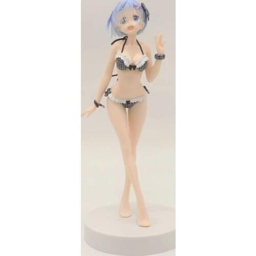 EXQ Figure Anime Re:Life in a different world from zero Rem Sexy Swimsuit Ver. PVC Action Figure Collectible Model Toys Doll