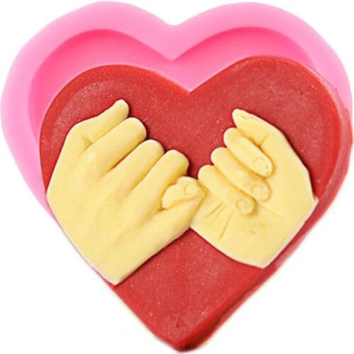 Heart Shaped Cupcake Topper Fondant Mold Cake Border Silicone Cake Decorating Tools DIY Candy Resin Clay Chocolate Molds