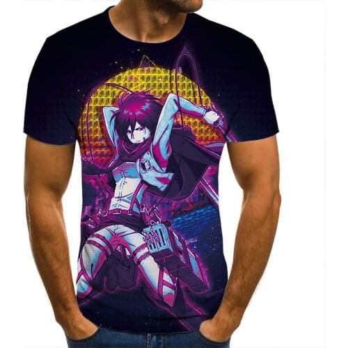 3D Men T-Shirt Attack On Titan Warrior Clothing Women Children Short Sleeve Cool Tees Fashion Casual Summer Boy Kids Streetwear