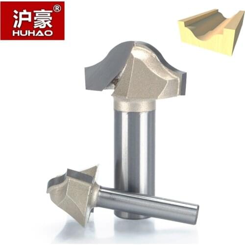 HUHAO 1pc Trim Router Bit 1/2" 1/4" Shank Woodworking Tools Trimming Cutters CNC Tool Milling Cutter For Wood