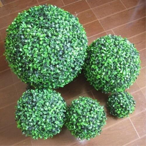 New Grass Bonsai Artificial Topiary 12/18/23/28cm/33cm Green Simulation Ball Shop Mall Supplies Indoor Outdoor Decoration