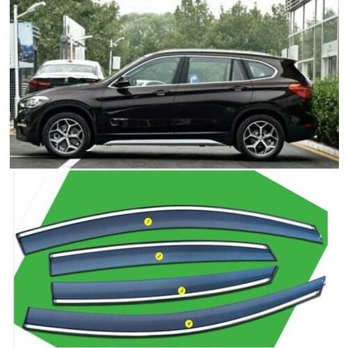 For Cadillac XT5 2018-2021 Car Styling Chrome Car Window Sun Vent Visor Rain Guards Sun/Rain Shield Exterior Decoration YJD