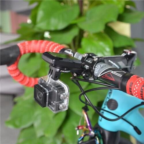 FOURIERS Cycling Computer Mount Fixed seat for small camera For stem front cap Adjustable Aluminum alloy bracket