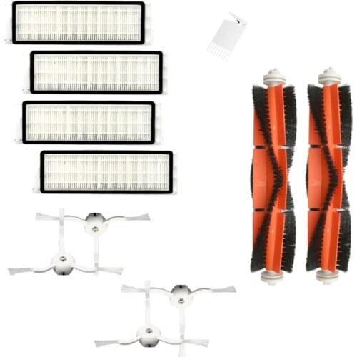 Top Deals HEPA Filter + Side Brush + Main Brush for Xiaomi Vacuum for Roborock S1 S2 S50 Robot Vacuum Cleaner Parts Accessories