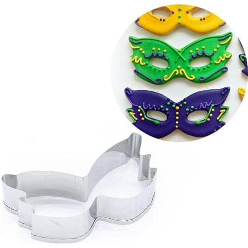 Mask Cookie Cutter Stainless Steel Biscuit Cut Mold Baking Fruit Cut Cake Mold Embossing Printing Die