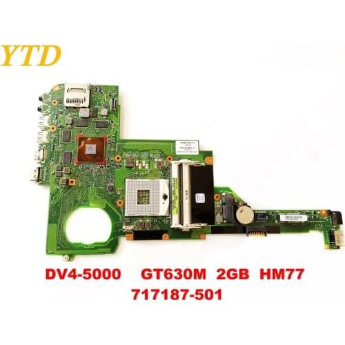 Original for HP DV4-5000 laptop motherboard DV4-5000 GT630M 2GB HM77 717187-501 tested good free shipping