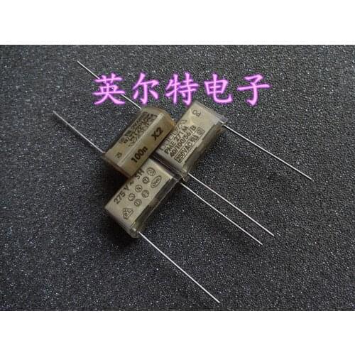 Original new 100% PME271 film capacitor 0.1UF275VAC 100N 275VAC 104 foot distance 21mm (Inductor)