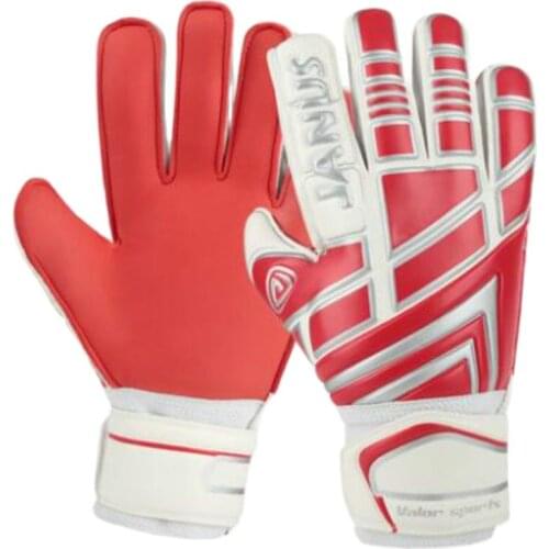 JANUS Men Women Soccer Goalkeeper Gloves Boys Finger Protection Thickened Latex Soccer Goalie Gloves Football Goal keeper Gloves