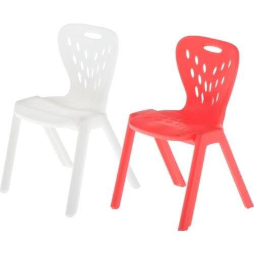 1:10 Plastic Chair Simulation Bedroom Furniture Scenery Ornaments