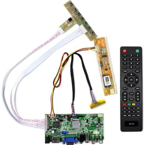 HD MI+VGA+2AV+USB+Audio LCD Controller Board For 14.1inch 15inch 1024x768 B141XG05 QD15XL06 LCD Screen