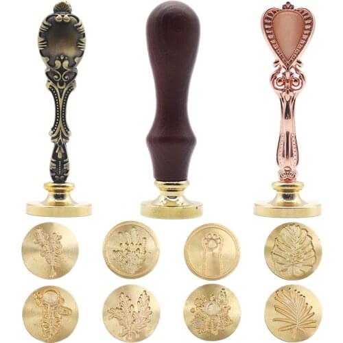 Retro Wax Seal Stamp Seal Korea Sealing Wax Stamp Clear Pattern For Wedding Invitation Gift Cards Scrapbooking Material Y11