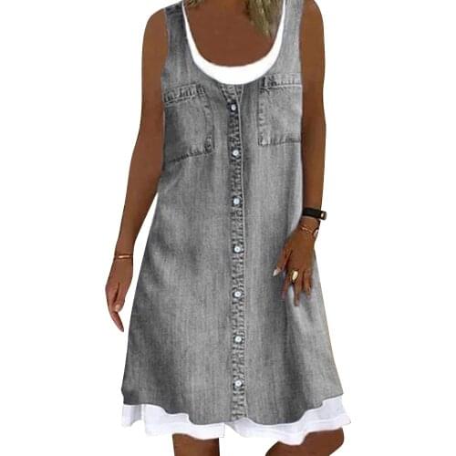 Samdolly Summer Dresses With Buttons