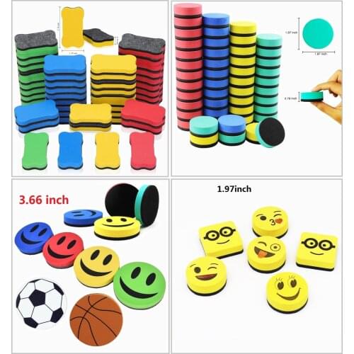 Washable Magnetic Whiteboard Marker White Board Dry-Erase Eraser Marker Fine Nib Pen Magnetic Eraser Brush White Board Eraser