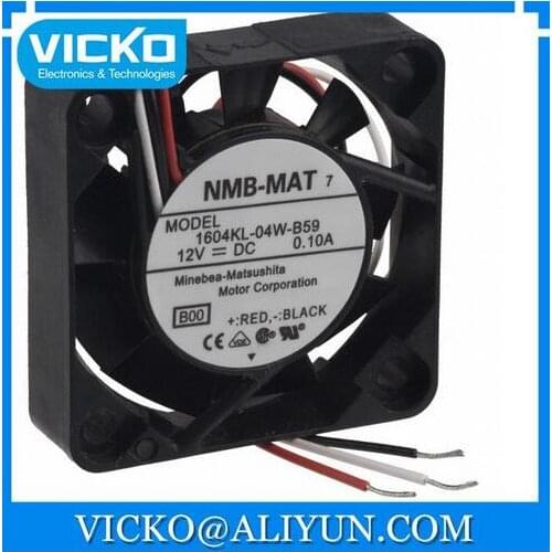 [VK]1604KL-04W-B59-B00 FAN AXIAL 40X10MM 12VDC WIRE Fans