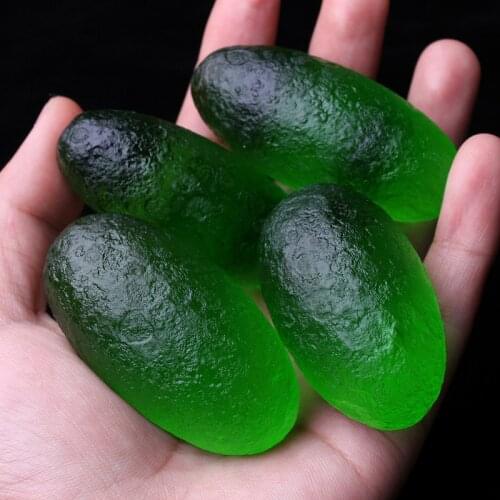 High Quality!Moldavite Czech Meteorite Impact Glass Natural Rough Crystal Energy Stone