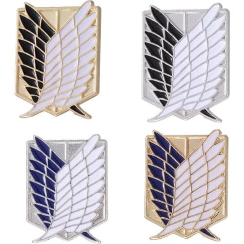 Anime Badge Brooch Pin Wings of Liberty Freedom Scout Regiment Legion Survey Recon Corp Badge Anime Jewelry