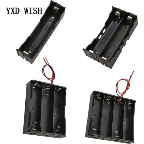18650 Power Bank Cases 1X 2X 3X 4X 18650 Battery Holder Storage Box Case 1 2 3 4 Slot 18650 Batteries Container With Hard Pin