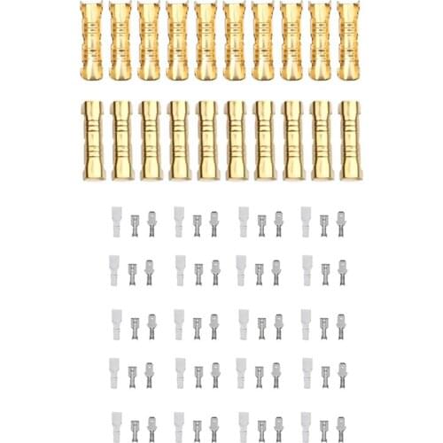 2 Set Accessories: 1 Set U-Type Pressing Button Terminal 0.5 To1.5 Square & 1 Set 4.8mm Wire Connectors Crimp Terminals