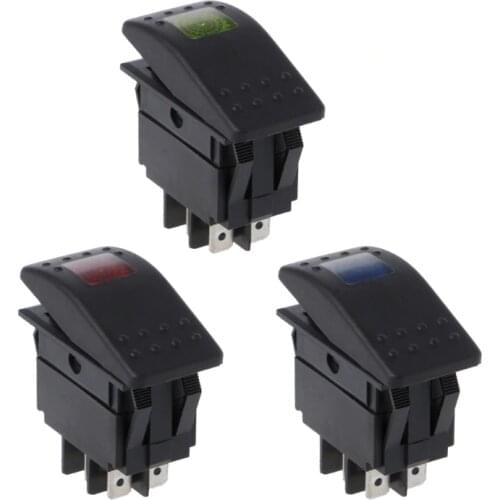 4 Pin ON - OFF Waterproof 12V 20A Bar Rocker Toggle Switch LED Light Car Boat Marine Vehicles