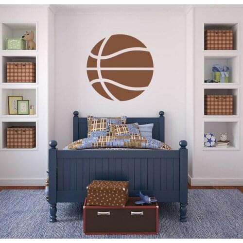 Basketball Wall Decal Ball Game Sports Art Mural Door Window Vinyl Stickers Stadium Teens Boys Bedroom Interior Decoration Q031