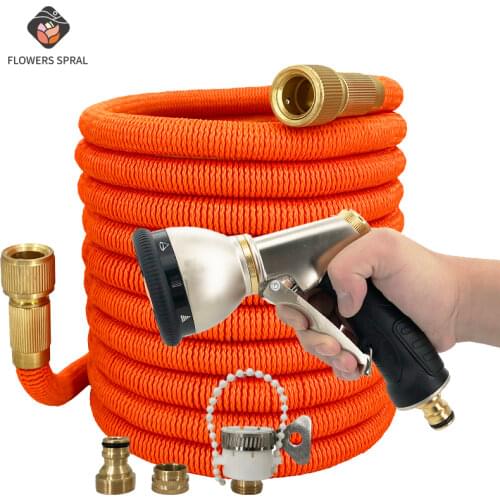 Big Promotion,Garden Hose, Water Pipe, Expandable Hose, 17ft-150ft Mangueira Magica, Pistolet Arrosage, Foam Pot чудо шланг