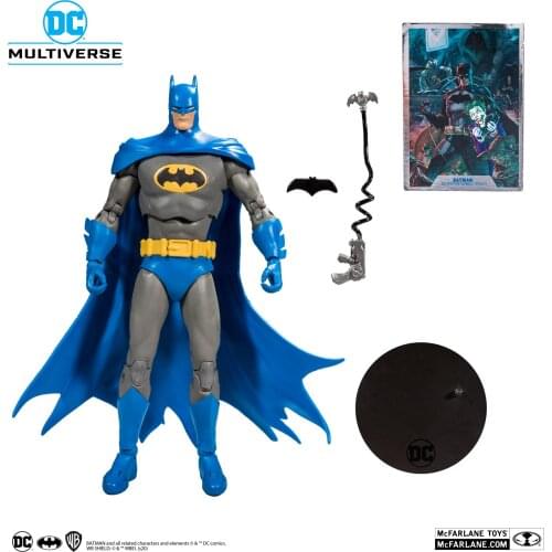 DC MULTIVERSE DETECTIVE COMICS 1000 Blue Color Batman Joints Movable 7-inches Limited Action Figure Model Ornament Toys