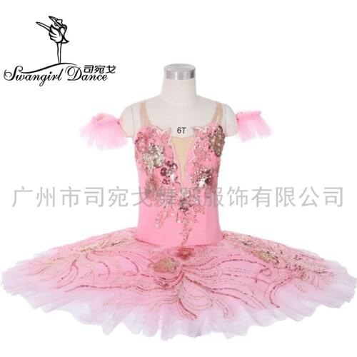 Pink Ballet Tutu Child Kids Girls Professional Ballet Tutu Swan Lake Ballerina Dance Costumes Pancake Tutu Dress GirlsJY006B