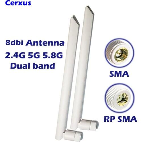 WiFi Antenna Dual Band 5dbi 2.4GHz 5.8GHz Omni-Directional for USB Adapter Drone Build PCI Card Repeater Wireless Range Extender
