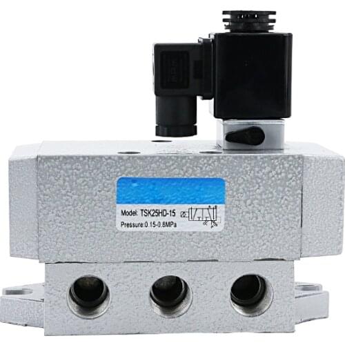 K25D-8 DN8 Solenoid Valve 2 Position 5 Way Compressed Air with Oil Mist Single