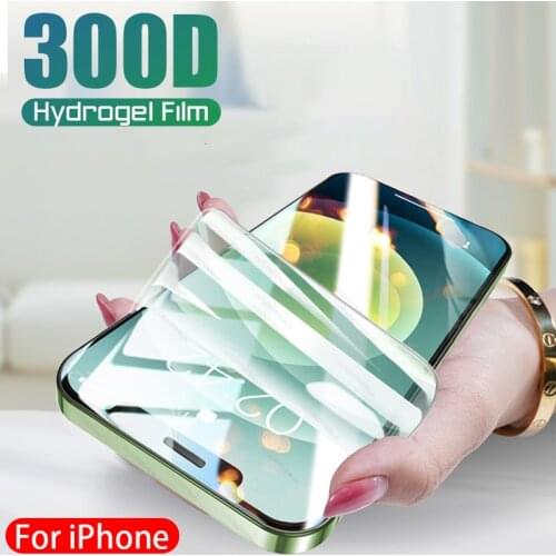 300D Full Cover Hydrogel Film For iPhone 11 12 Pro MAX Mini Screen Protector Apple 7 8 Plus X XR XS SE 2020 Not Glass 128gb Film