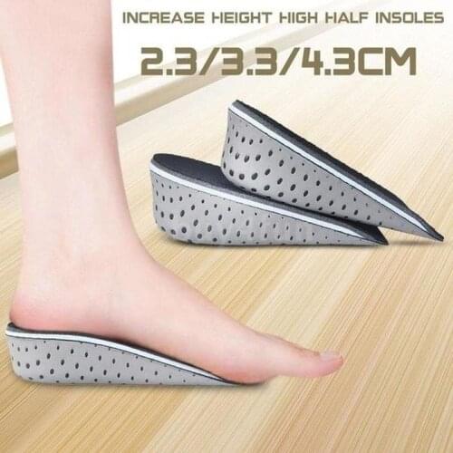 3.3cm/1.3in Increased Shoe Pad Men Women Increase Height High Memory Foam Shoe Inserts Cushion Pads ortopedia
